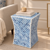 Blue bone inlay side table