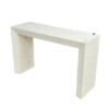 Bone inlay waterfall console table in U-shaped Hand carved Bone Inlay Console Table