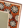Teak Wood Bone Inlay Wall Mirror