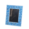 mother-of-pearl-blue-floral-picture-frames-set-of-2 Set of two blue mother of pearl inlay picture frames