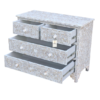 Mother of Pearl Inlay Chest of Drawers | Floral Dresser