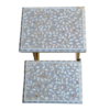 Mother of Pearl Inlay Floral Nesting Tables | Side Table