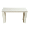 Bone inlay waterfall console table in U-shaped Hand carved Bone Inlay Console Table