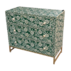 Bone Inlay Floral Chest of Drawers