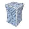 Blue bone inlay side table