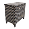 Mother of Pearl Inlay Chest of Drawers | Black Dresser
