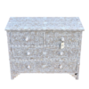Mother of Pearl Inlay Chest of Drawers | Floral Dresser