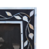 Set of two black mother of pearl inlay photo frames