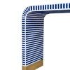 Striped bone inlay console table