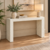 Bone inlay waterfall console table in U-shaped Hand carved Bone Inlay Console Table