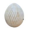 Bone-Inlay-Decorative-Eggs-Set-of-3-Carved-Swirl Set of three carved bone inlay decorative eggs in graduated sizes