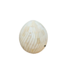 Bone-Inlay-Decorative-Eggs-Set-of-3-Carved-Swirl Set of three carved bone inlay decorative eggs in graduated sizes