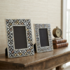 mother-of-pearl-inlay-photo-frames-set-of-2 Set of two mother of pearl inlay photo frames