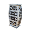 Black mother of pearl inlay mini chest of drawers