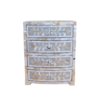 Grey mother of pearl inlay mini chest of drawers