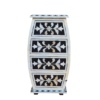 Black mother of pearl inlay mini chest of drawers