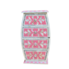 Pink mother of pearl inlay mini chest of drawers